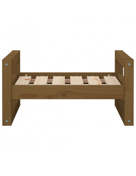 Cuccia per Cani Miele 55,5x45,5x28 cm Legno Massello di Pino