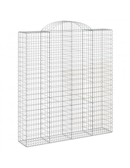 Cesti Gabbioni ad Arco 12 pz 200x50x220/240 cm Ferro Zincato