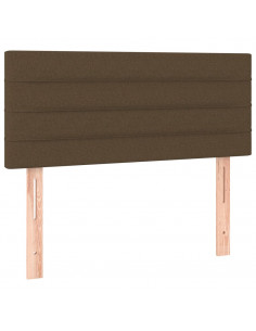 Testiera Marrone Scuro 100x5x78/88 cm in Tessuto 2