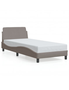 Giroletto con Testiera Tortora 90x190 cm in Tessuto 2