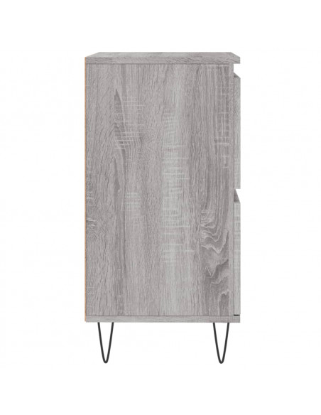 Credenze 3 pz Grigio Sonoma in Legno Multistrato