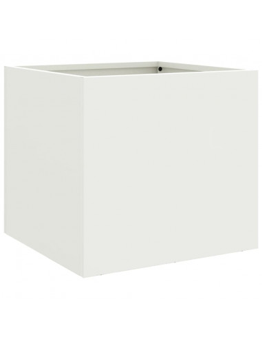 Fioriera Bianca 32x30x29 cm in Acciaio