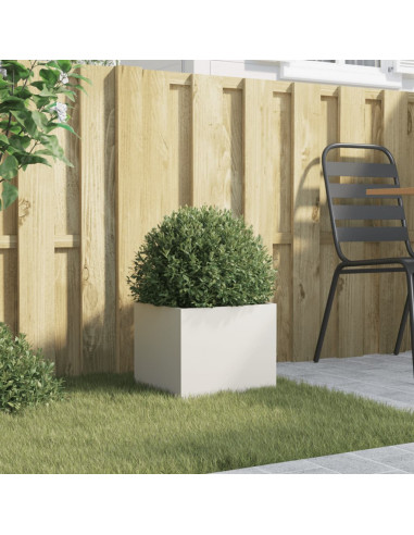 Fioriera Bianca 32x30x29 cm in Acciaio