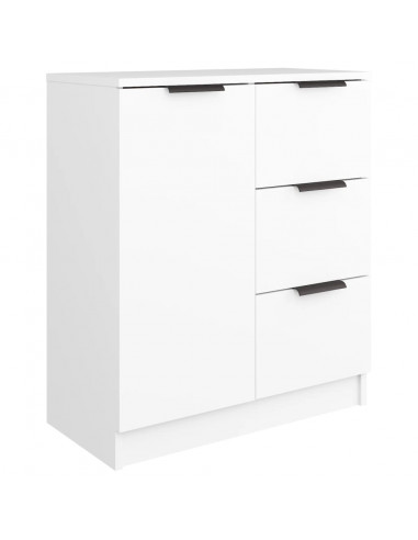 Credenza Bianca 60x30x70 cm in Legno Multistrato