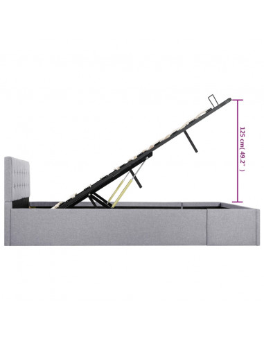 Giroletto Idraulico Contenitore Grigio Chiaro Tessuto 140x200cm