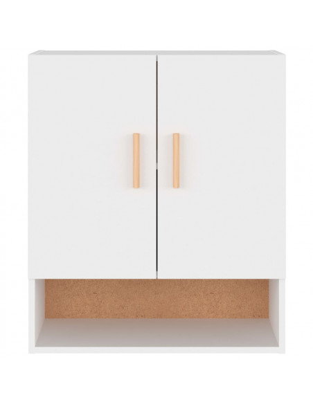 Armadietto a Muro Bianco 60x31x70 cm in Legno Multistrato
