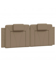 Giroletto con Luci LED Cappuccino 140x190 cm in Similpelle 2