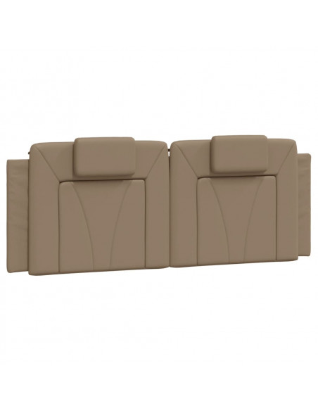 Giroletto con Luci LED Cappuccino 140x190 cm in Similpelle