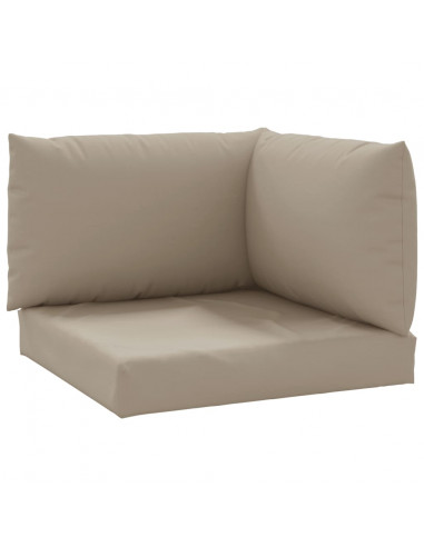 Cuscini per Pallet 3 pz Tortora in Tessuto Oxford