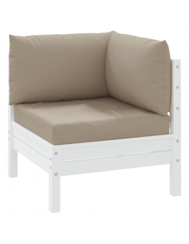 Cuscini per Pallet 3 pz Tortora in Tessuto Oxford