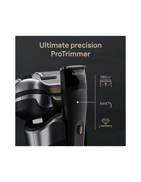 Braun Series 9 Pro+ 9565cc Wet & Dry Rasoio Trimmer Metallico