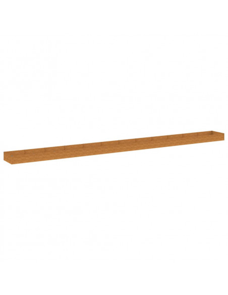 Fioriera Rialzata da Giardino 1150x100x36 cm in Acciaio Corten