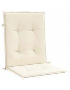 Cuscini per Sedia 4 pz Crema 100x50x3 cm in Tessuto Oxford