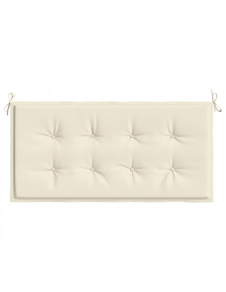 Cuscino per Panca Crema 100x50x3 cm in Tessuto Oxford