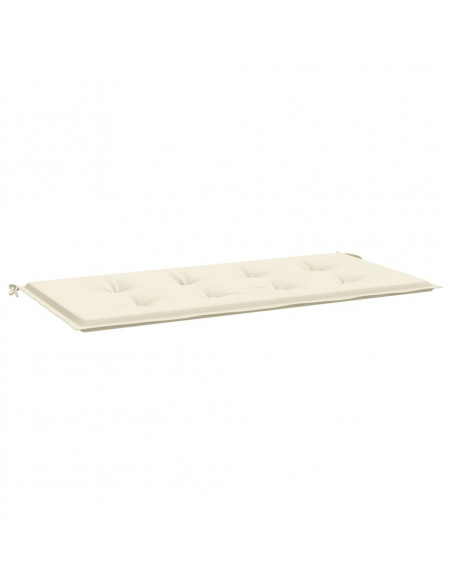 Cuscino per Panca Crema 120x50x3 cm in Tessuto Oxford