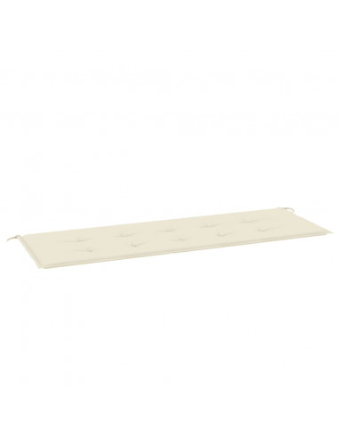 Cuscino per Panca Crema 150x50x3 cm in Tessuto Oxford