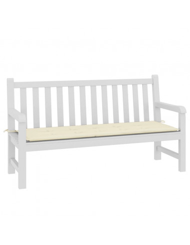 Cuscino per Panca Crema 150x50x3 cm in Tessuto Oxford