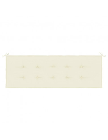 Cuscino per Panca Crema 150x50x3 cm in Tessuto Oxford