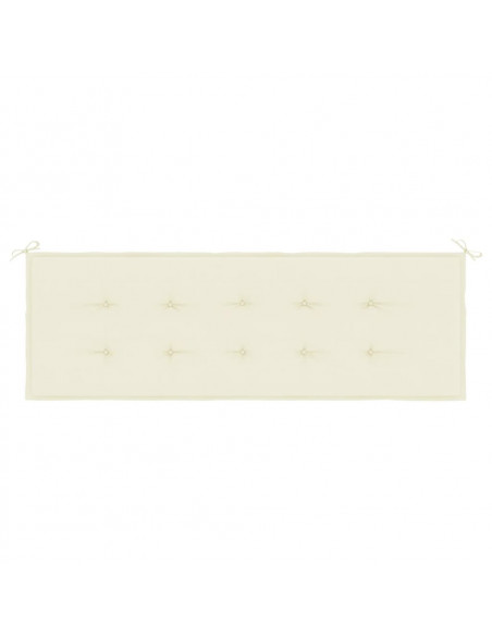 Cuscino per Panca Crema 150x50x3 cm in Tessuto Oxford