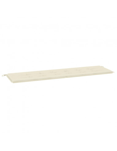 Cuscino per Panca Crema 180x50x3 cm in Tessuto Oxford