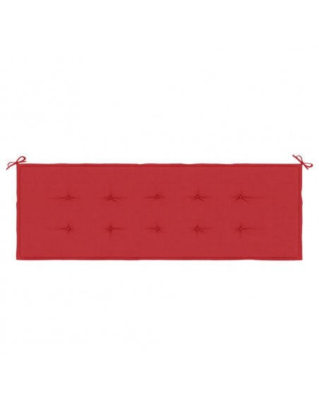 Cuscino per Panca Rosso 150x50x3 cm in Tessuto Oxford