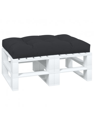 Cuscino per Pallet Nero 120x80x12 cm in Tessuto
