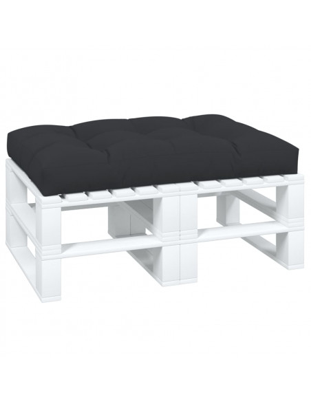 Cuscino per Pallet Nero 120x80x12 cm in Tessuto