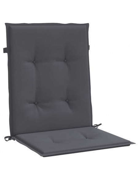 Cuscini per Sedia 4 pz Antracite Tessuto Oxford