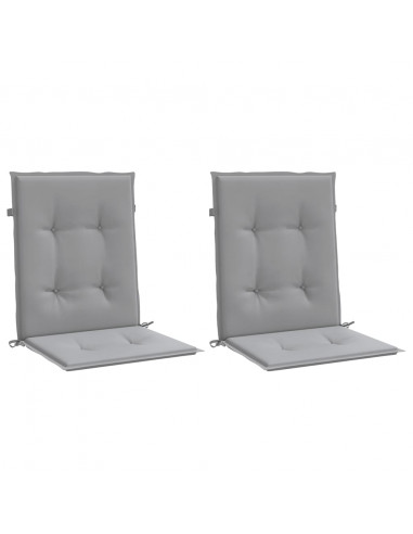 Cuscini per Sedia 2 pz Grigi in Tessuto Oxford