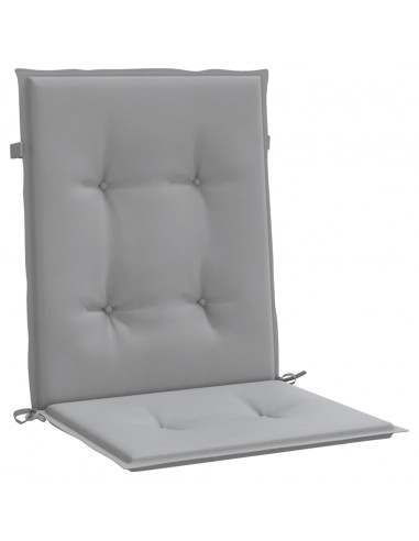 Cuscini per Sedia 2 pz Grigi in Tessuto Oxford