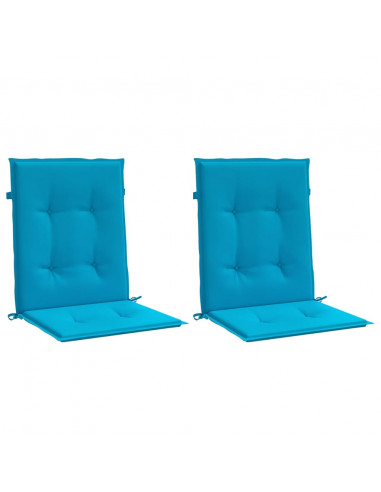 Cuscini per Sedia 2 pz Blu 100x50x3 cm in Tessuto Oxford