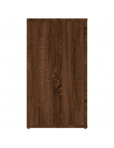 Credenza Rovere Marrone 100x33x59,5 cm in Legno Multistrato 2