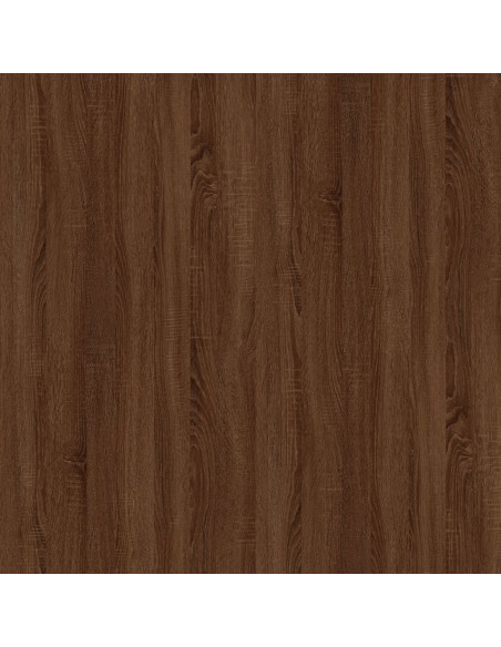 Credenza Rovere Marrone 100x33x59,5 cm in Legno Multistrato
