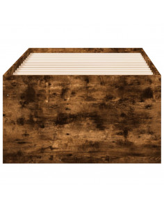 Divano Letto con Cassetti Rovere Fumo 100x200 cm Multistrato