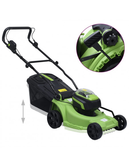 Tosaerba Cordless con 2 Batterie 20V 2000 mAh Li-ion