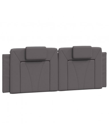 Giroletto con Luci LED Grigio 140x200 cm in Similpelle