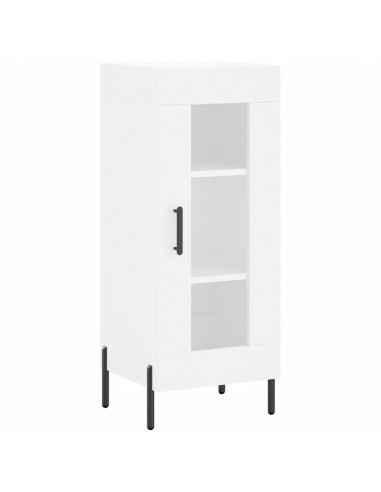 Credenza Bianca 34,5x34x180 cm in Legno Multistrato