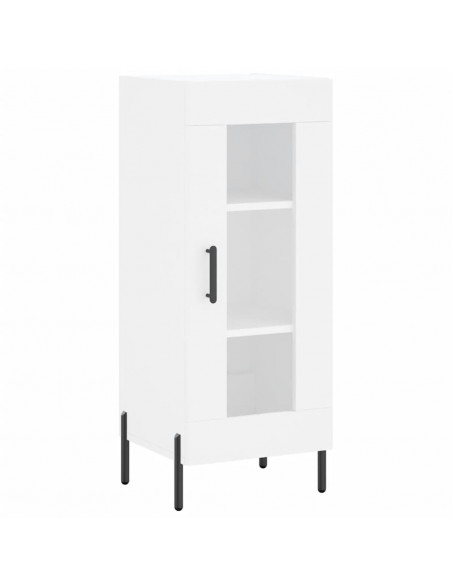 Credenza Bianca 34,5x34x180 cm in Legno Multistrato