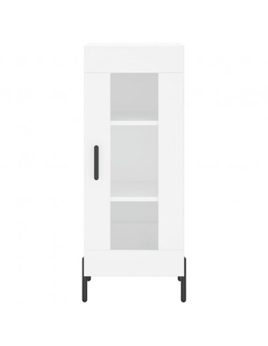 Credenza Bianca 34,5x34x180 cm in Legno Multistrato