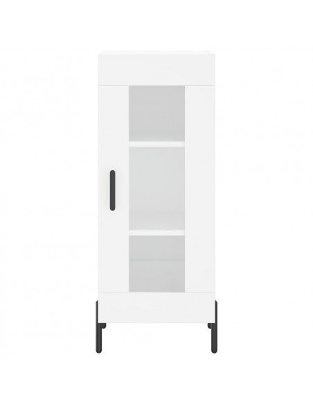 Credenza Bianca 34,5x34x180 cm in Legno Multistrato