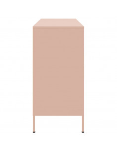 Credenza Rosa 100,5x39x79 cm in Acciaio Laminato a Freddo 2