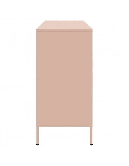 Credenza Rosa 100,5x39x79 cm in Acciaio Laminato a Freddo