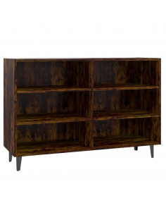 Credenza Rovere Fumo 103,5x35x70 cm in Truciolato 2
