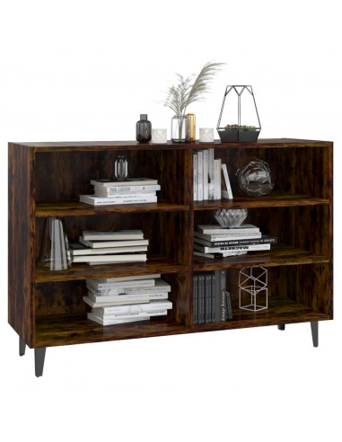 Credenza Rovere Fumo 103,5x35x70 cm in Truciolato