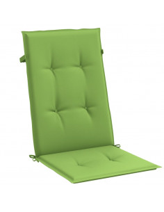 Cuscini Sedia Schiena Alta 4 VerdeMélange 120x50x4 Tessuto
