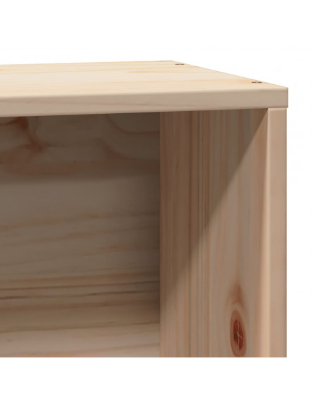 Giroletto con Libreria senza Materasso 75x190 cm in Legno Pino