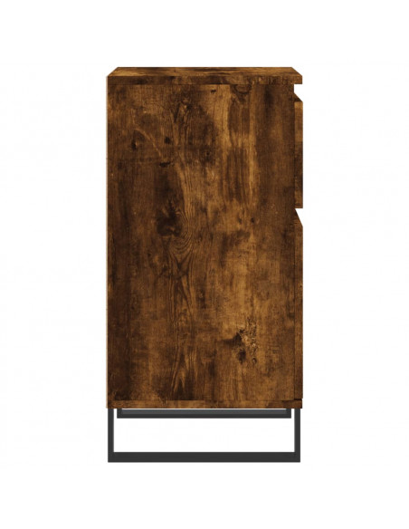 Credenza Rovere Fumo 40x35x70 cm in Legno Multistrato