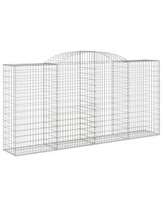 Cesto Gabbione ad Arco 300x50x140/160 cm Ferro Zincato 2