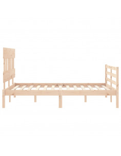 Giroletto con Testiera 140x190 cm in Legno Massello 2