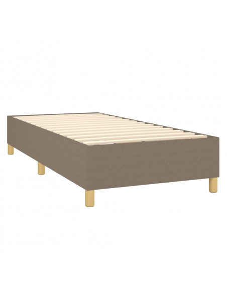 Giroletto a Molle con Materasso Tortora 90x200 cm inTessuto